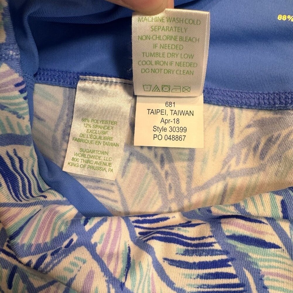 Lilly Pulitzer Luxletic Jolena Weekender Lets Mango Crop Leggings Size Small S - Picture 6 of 6